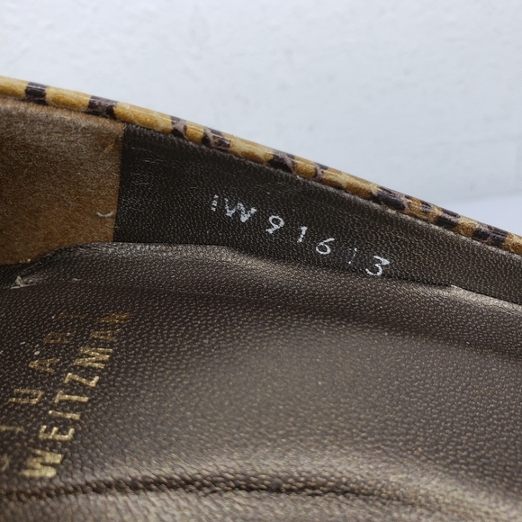 Stuart Weitzman Snake Tiger Print Platform Heels - Picture 9 of 12